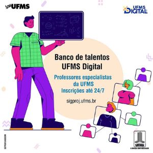 Inscrições de professores para banco de talentos do UFMS Digital podem ser feitas até 24 de julho
