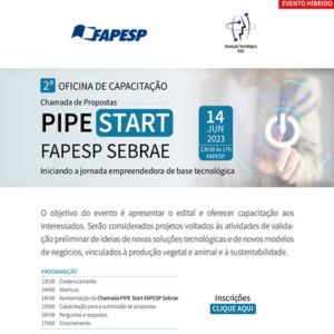 2ª Oficina de Capacitação PIPE Start FAPESP SEBRAE